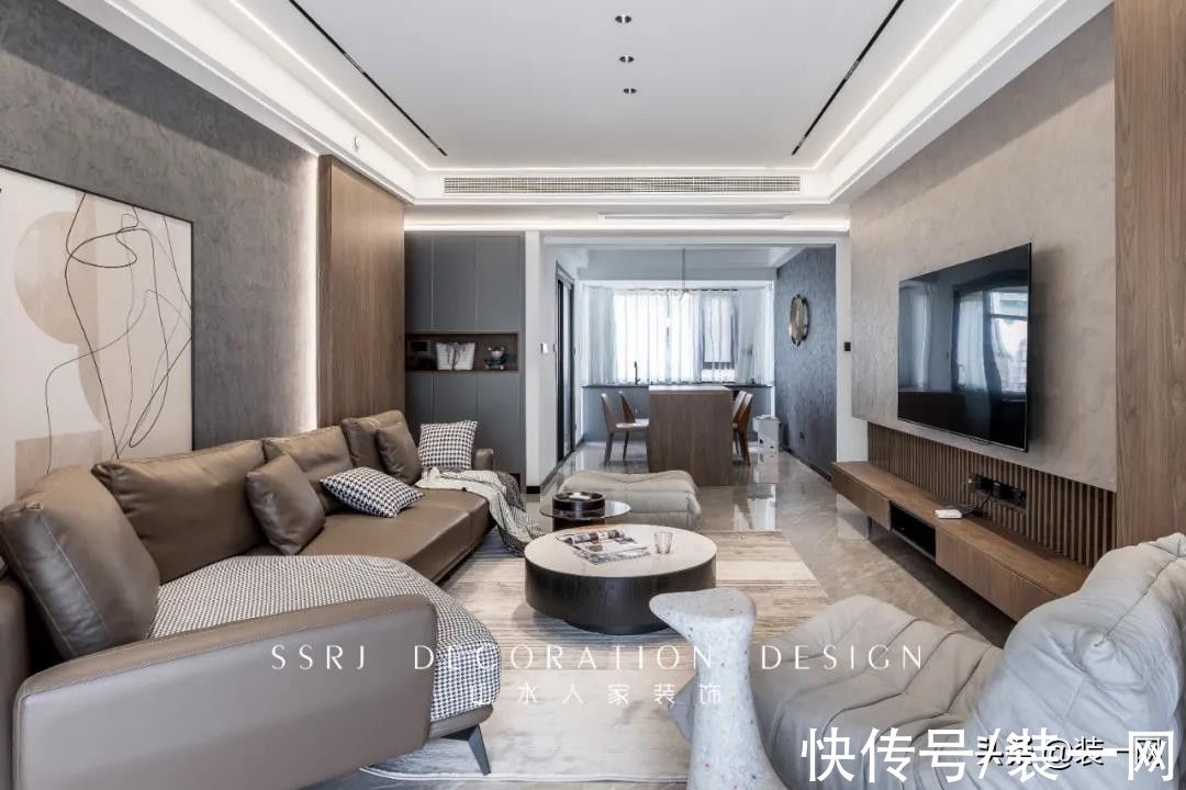 涂料|来自武汉山水人家装饰的实景案例 无主灯设计的魅力具象化