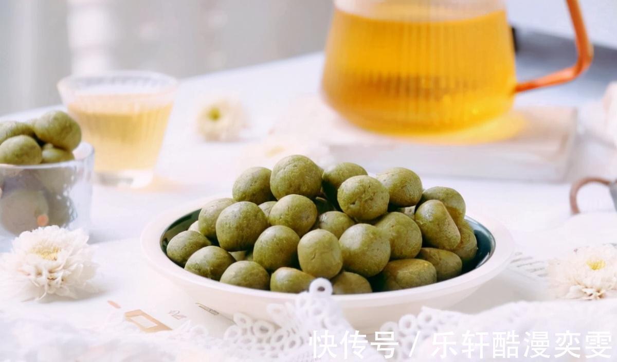 抗饿又缓解压力的家常简单小零食抹茶一口酥,值得一学