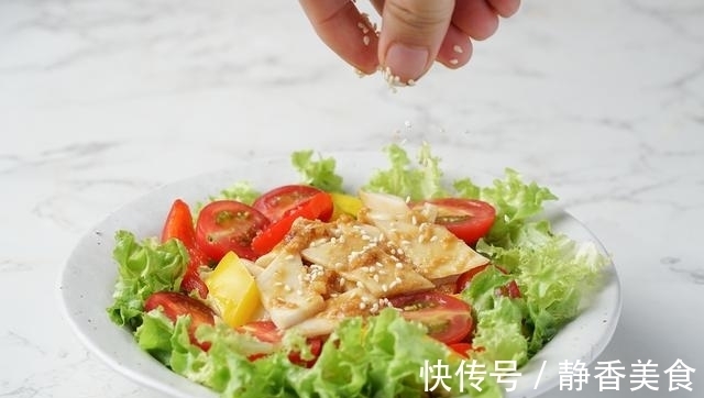 芝麻沙拉酱|杏鲍菇新吃法，少油低卡好美味，原来加了这味酱汁