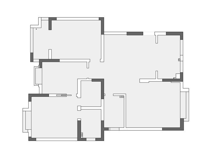 空间|129㎡现代简约风，空间互换优化采光