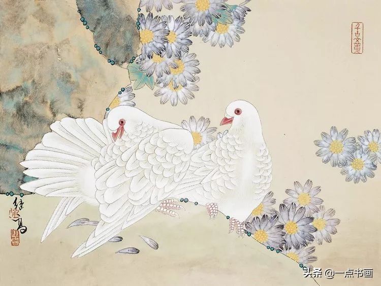 鸽子&喻继高笔下的鸽子，静雅秀丽