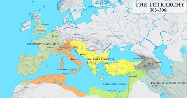 罗马帝国|史上最脑洞大开的统治方式一个国家四个皇帝共同在位,分区治理