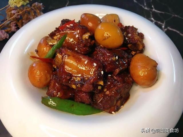  年夜饭之红烧排骨焖蛋，家常做法，营养又解馋，寓意步步高升