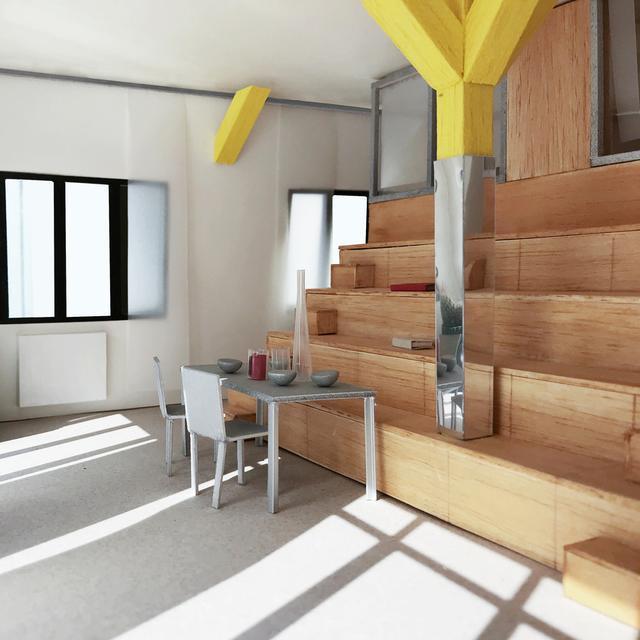 学区|为了2个孩子,她坚持买下55㎡学区房,无客厅,靠楼梯有了3间卧室