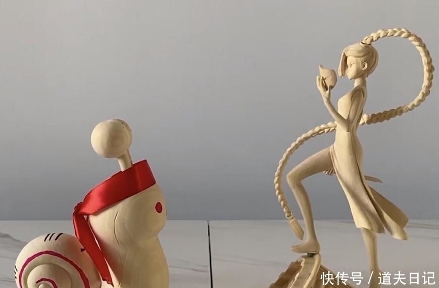 大师|木雕大师做梅花十三手办，上色之后秒变艺术品