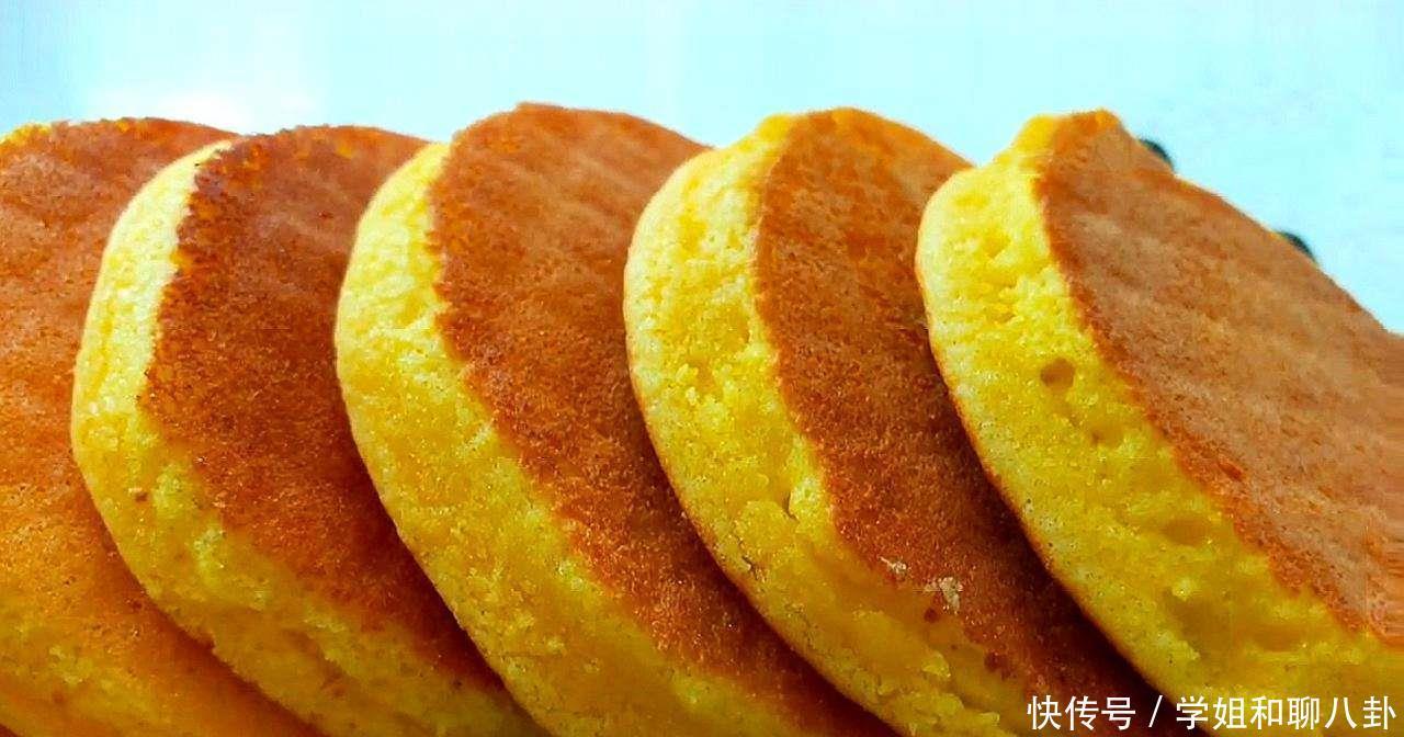 玉米饼|香甜玉米饼,随手一搅就能做,手都不沾面,方便好做味道好