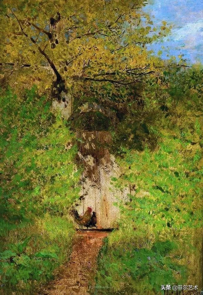 大自然!艾萨克·伊里奇·列维坦油画作品用笔洗练,情感充沛,极富诗意