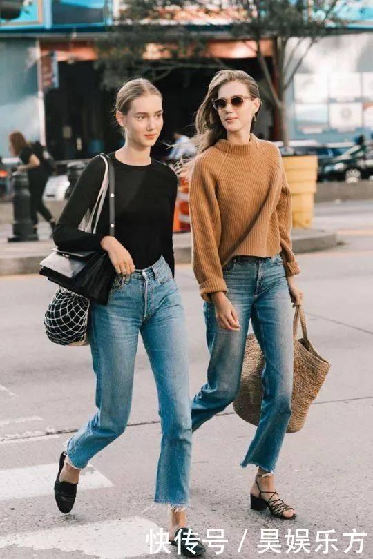 卫衣已经下线,今年开始流行“衬衫+毛衣”叠穿,时髦显瘦又优雅