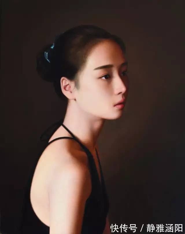 人体!油画协会主席杨飞云弟子岳小清人体油画中的青春期女孩