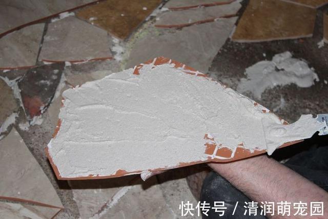 院子|邻居攒了一麻袋的碎瓷砖,倒在院子里一块一块的铺,成品防滑漂亮