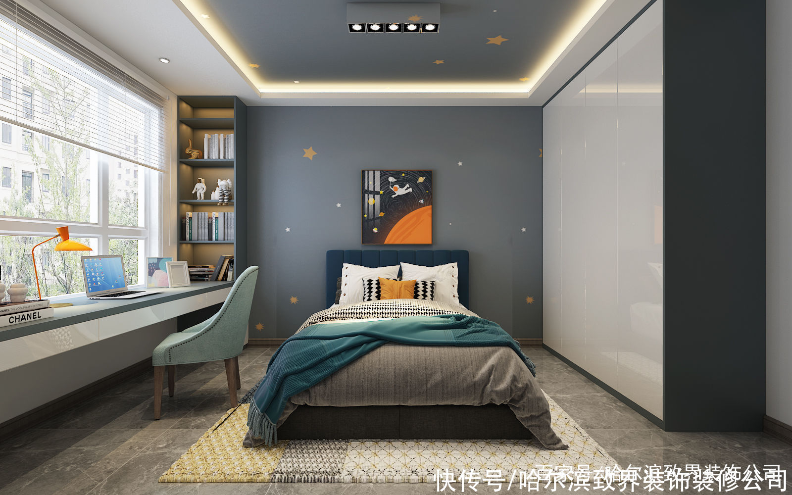 线条|爱达九溪112㎡3室简洁加上线条和金属增加奢华的味道和质感