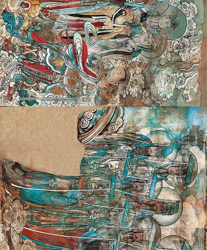 元始天尊#鉴赏|永乐宫壁画里的色彩美学