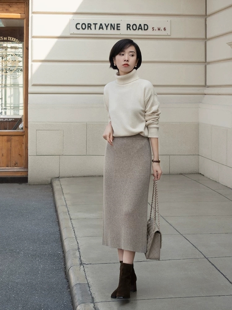 针织 温柔浪漫的小清新穿搭示范,这几套简约又日常,照着穿准没错