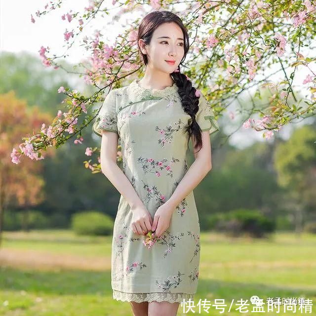 中国风改良气质旗袍，优雅时髦又充满复古风