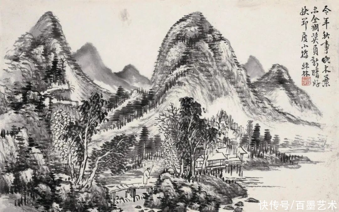 花卉|清末他被时人称之为“江南第一山水画家”