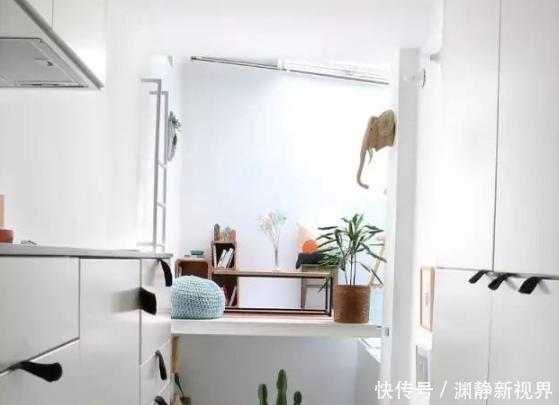 展示台|20㎡超小迷你房,日常生活功能区齐全,大胆又精致的设计