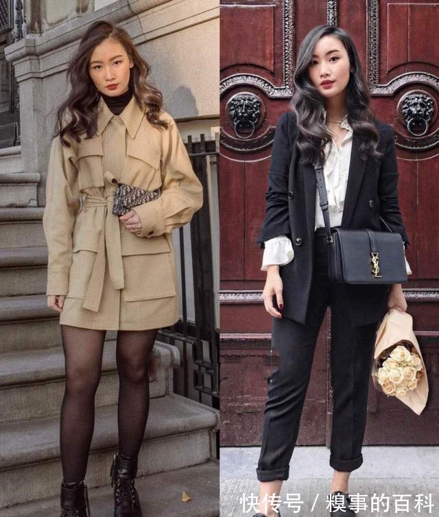 毛衣 这位亚裔博主好会穿,普通日常款穿出优雅高级范,减龄又气质!