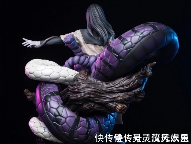 万蛇|火影大蛇丸双通灵兽手办,万蛇瞳孔栩栩如生,白磷大蛇造型亮眼