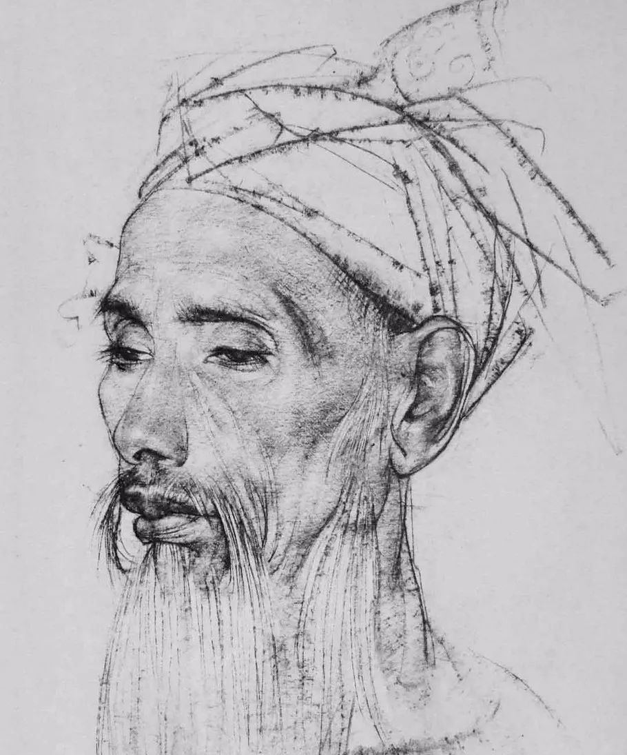 陶斯$如果没有一定的素描功底,是画不出这样经典作品的