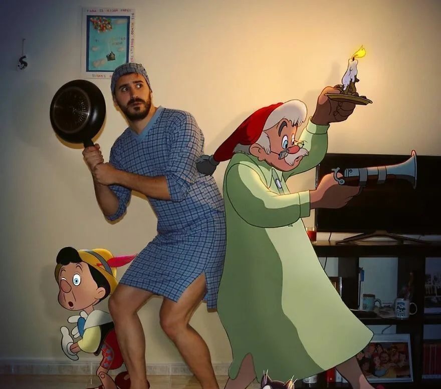 现实生活中|他将迪士尼动画明星“请”进家门,一系列小插曲,令人捧腹