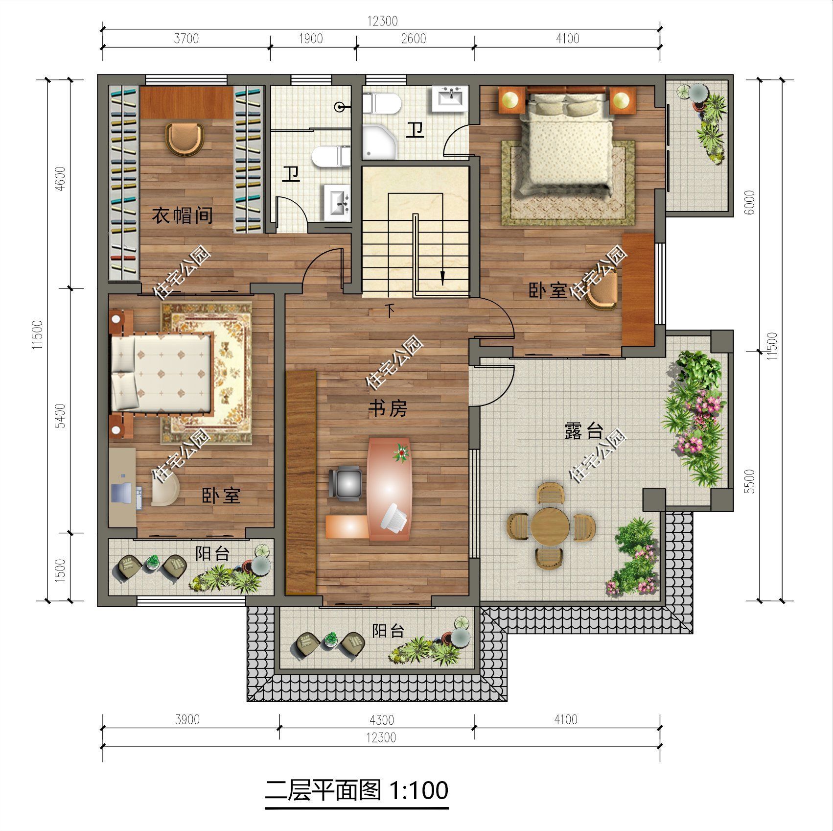 户型|10套带坡屋顶的二层别墅图纸，送给2022年要建房的你