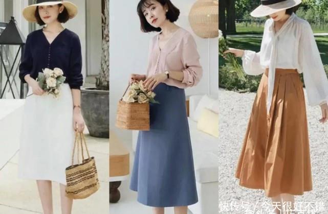 优雅|40岁的女人怎么才能显年轻?尝试“气质系半裙”,让你从容又优雅