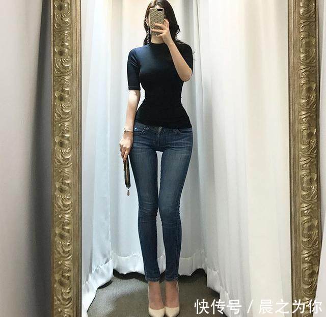 女人 修身时尚的牛仔裤，唯美精致显气质，让女人展示出魅力身姿！