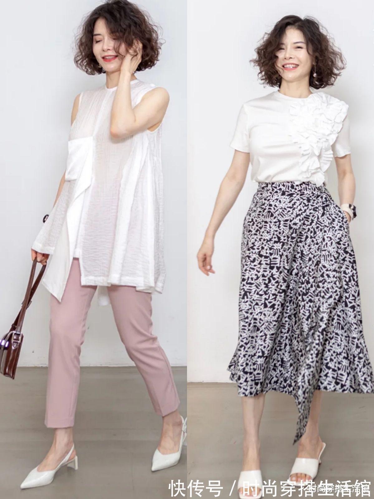 大长腿|衬衫下面尽量不要只配西装裤，今年流行这样穿，时髦显瘦又高级