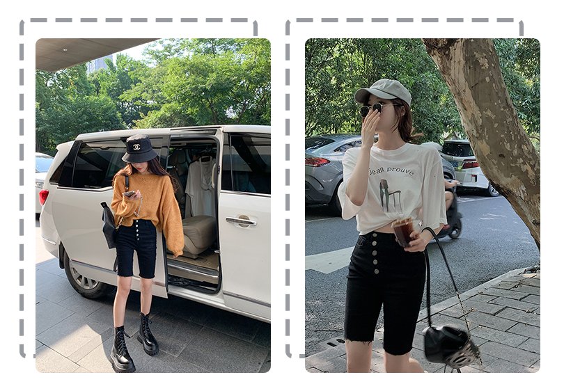 牛仔短裤|今夏很火的3款短裤,显瘦遮肉,特显腿长