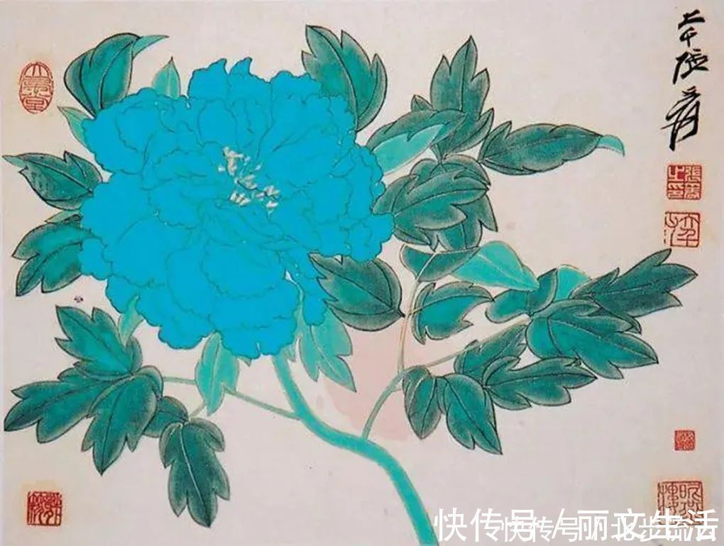 山水画@国画大师张大千，绘画作品极具特色，对后世影响颇深