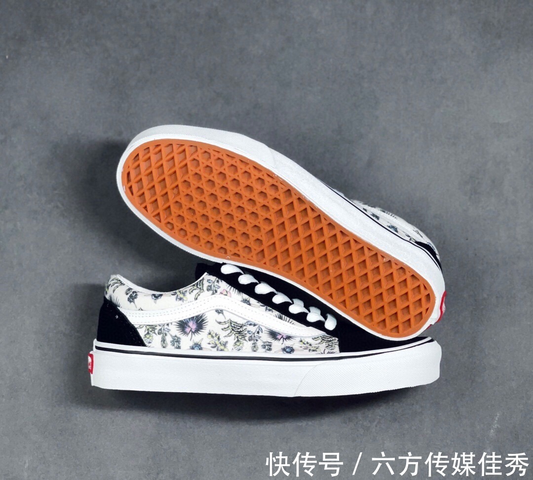 old|Vans Old Skool 黑色彩绘 休闲低帮滑板鞋