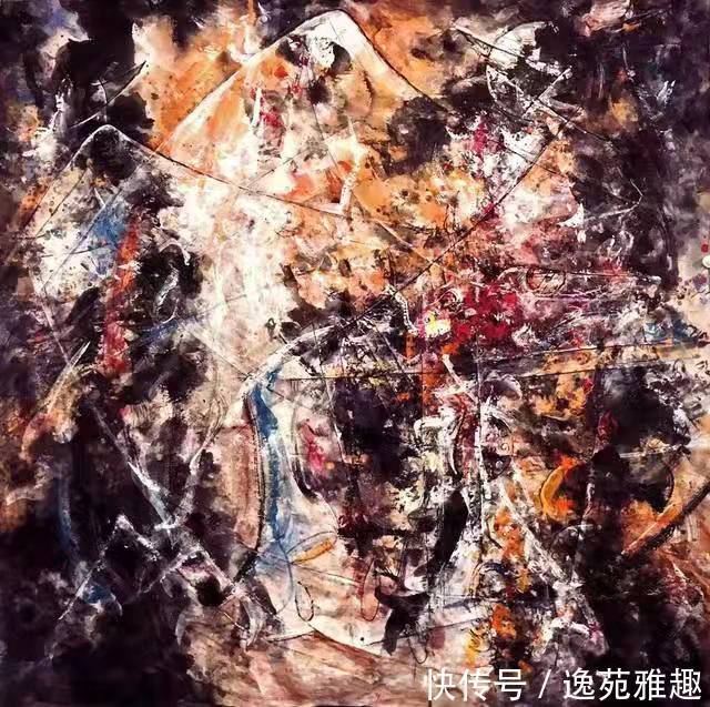 抽象主义#「生活美学」美学评论家冯德祥论画家支部在抽象作品中的美学特点