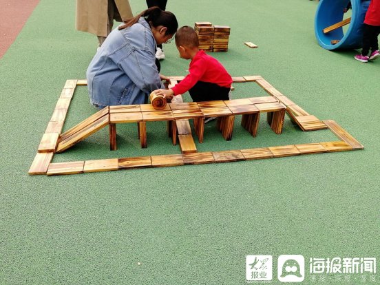 实验幼儿园|东营市实验幼儿园以“户外游戏，搭建我们的专属乐园”为主题开展搭建区游戏作品展示活动