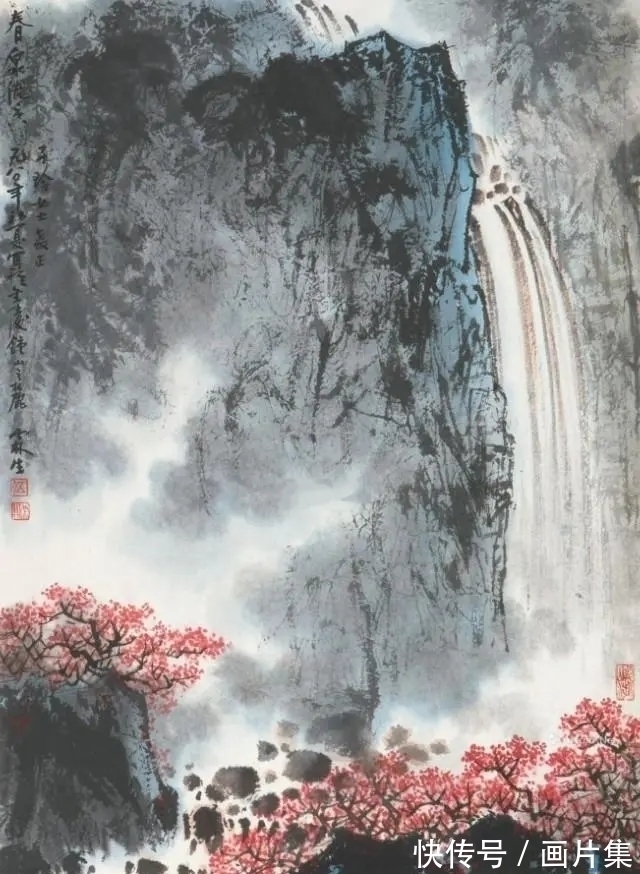 金陵画派$他跟随山水画大师傅抱石习画二十年,为傅派山水第一传人