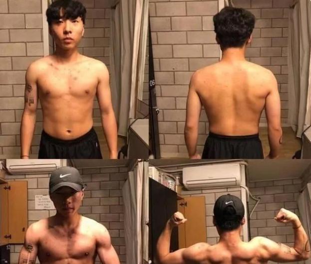 健身|男生健身一年，从平平无奇到“韩国欧巴”，颜值和气质变化巨大