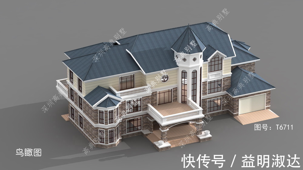 三层|农村三层别墅设计,建好顿时感觉与众不同了