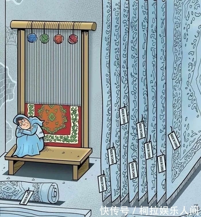 插画&40岁伊朗插画家,创作讽刺人性的插画,震撼众人