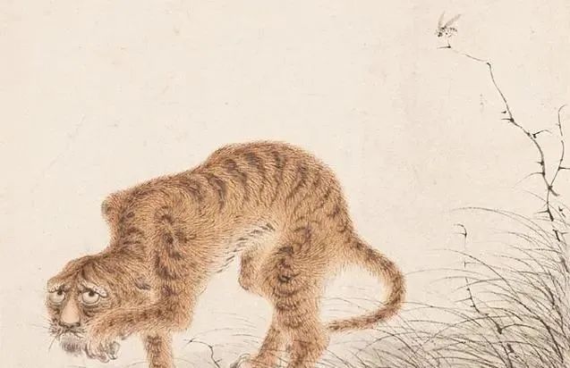 虎图#齐白石把虎画成“病猫”,为什么卖出2800万高价?