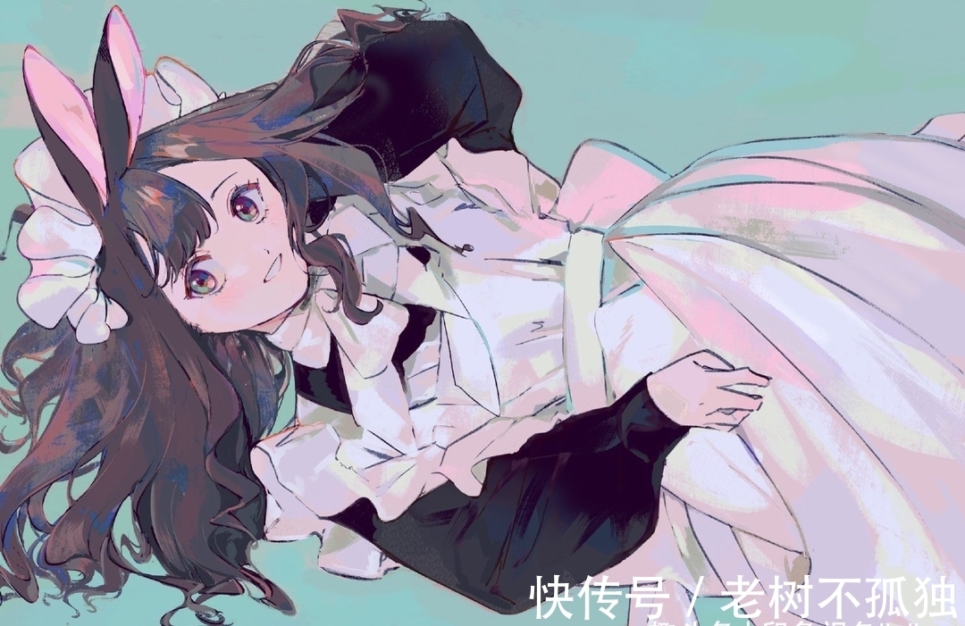 人物插画|唯美的萝莉人物角色手绘,线条随意却很轻快