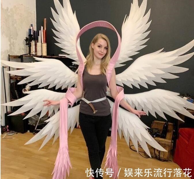 天使兽|这才是灵魂coser，用废布料做cos服装，上身后太亮眼