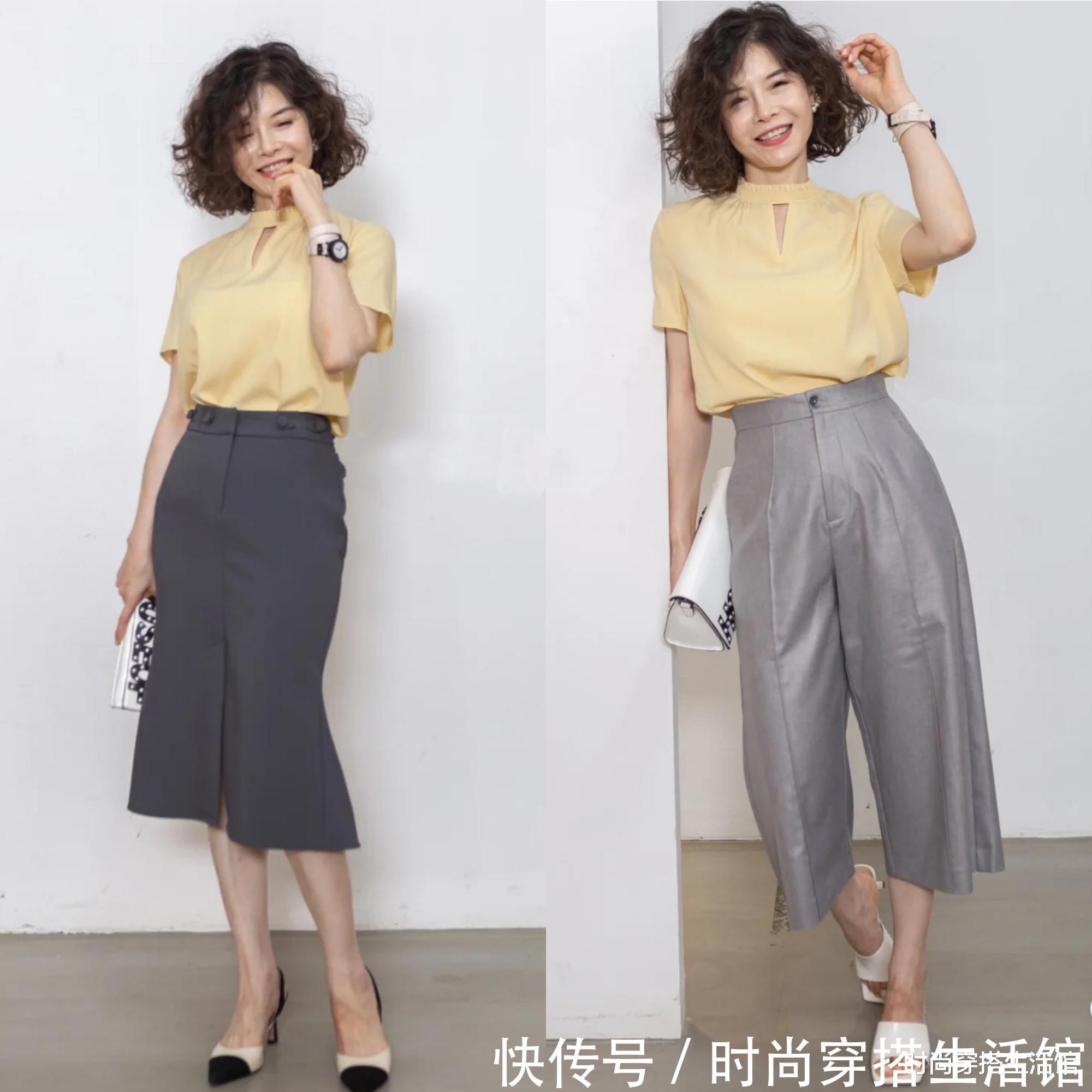 高级感|会穿的女人不显老!跟着这位50+学穿搭,普通衣服也能穿出高级感