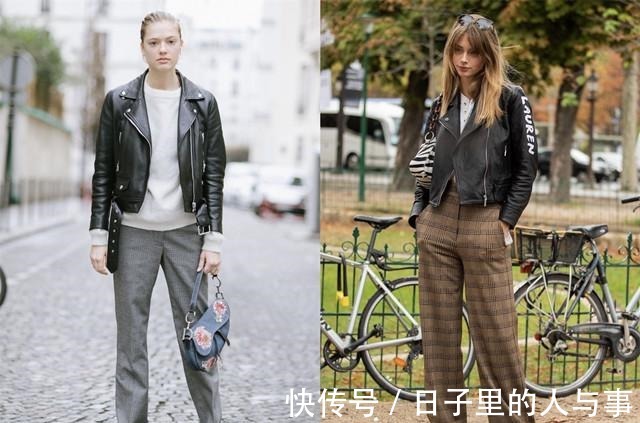 高跟鞋 机车夹克不仅可盐，还能穿出女人味，5种搭配思路让你美出高度！
