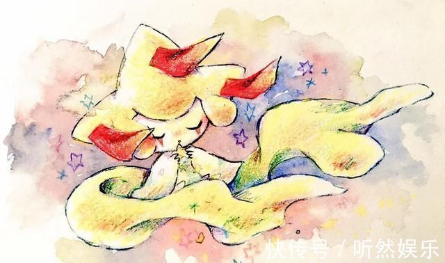 雪拉比|“画风清新”的精灵宝可梦插画,沙奈朵如天使,雪拉比如仙子!