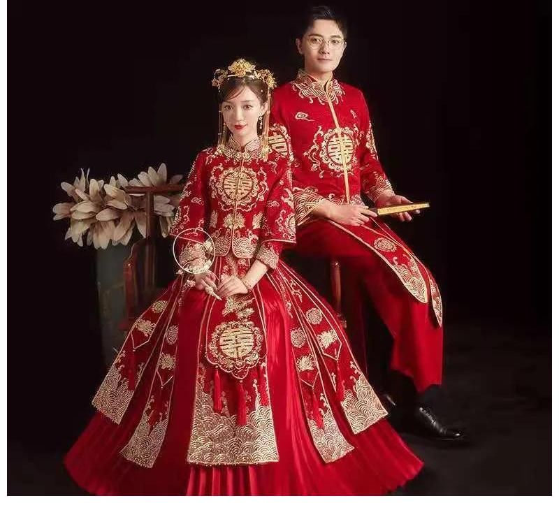 中国女性|秀禾旗袍虽是一件嫁衣,许一世情,中国女性含蓄婉约展现东方韵致