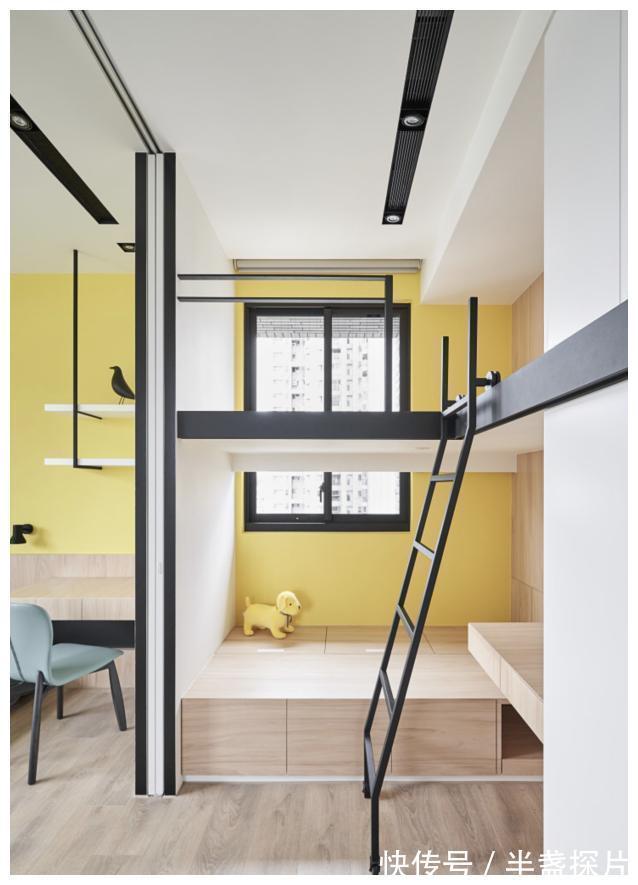 卧室|40㎡两房一厅,全屋打满柜子,称得到上小户型“教科书”式设计!