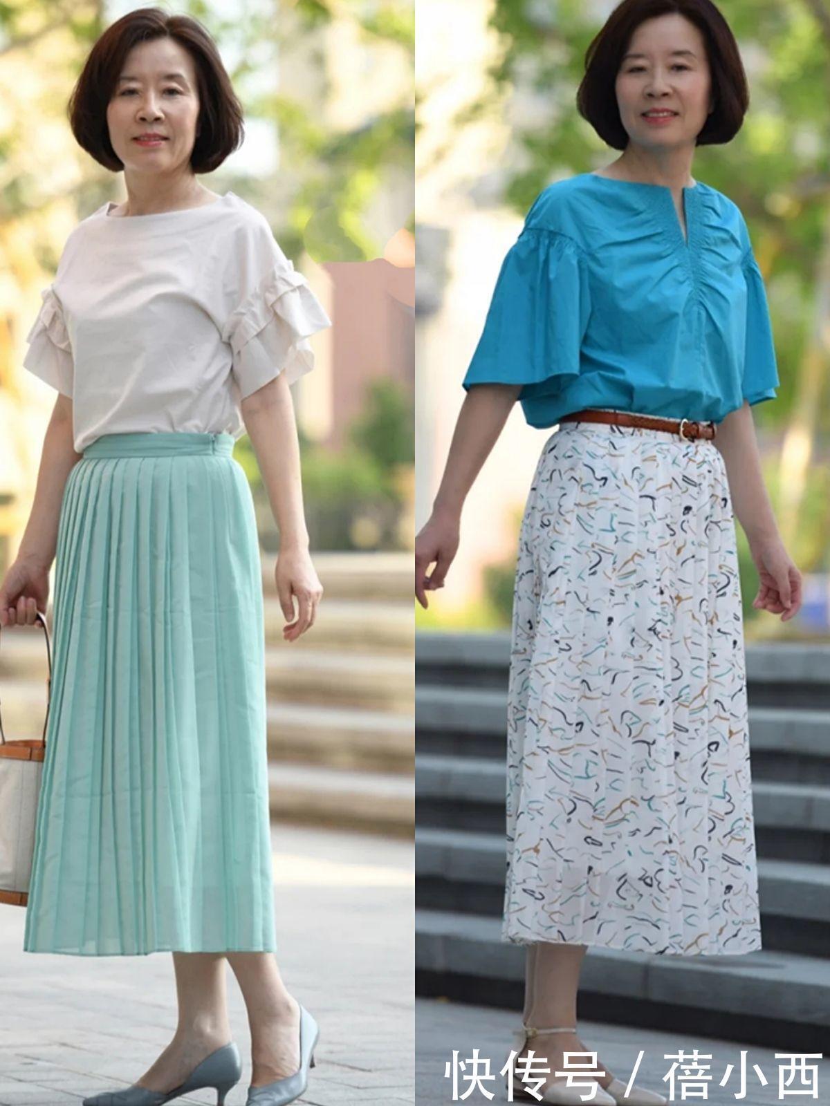 中年|五六十岁的中年女性,要多穿半身裙,毫不费劲地提升高级优雅感
