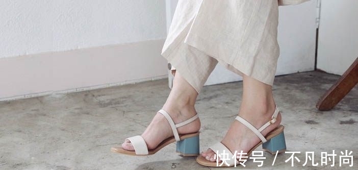 一字扣|极简主义一字带高跟凉鞋,秋天让你看起来更加优雅