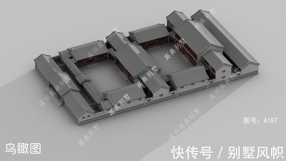 父母|带庭院的中式别墅,外观古色古香,温馨大气。