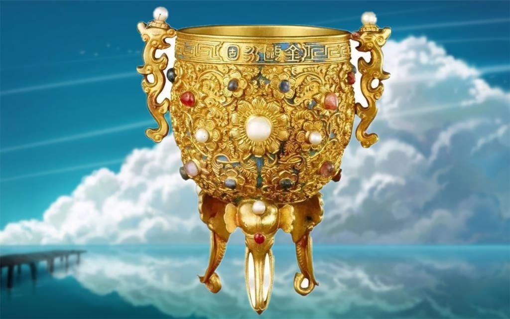 国家宝藏|国家宝藏手办第2弹,文物金杯被拟人化,眼神散发高冷气质