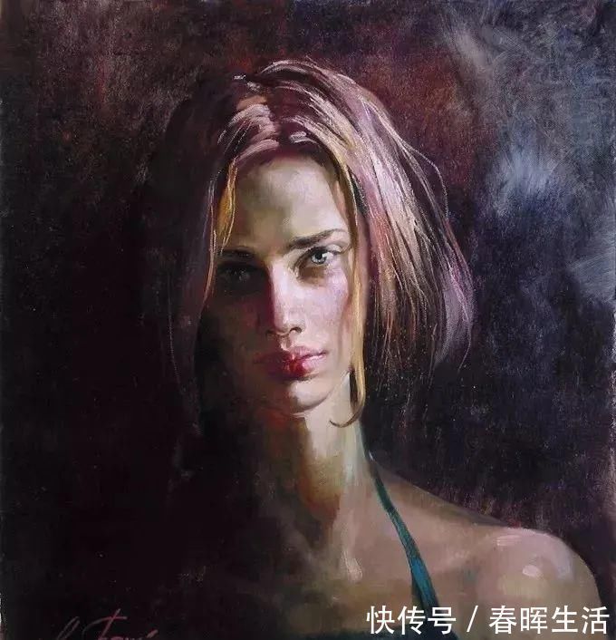 irene@她的油画有一种惊艳脱俗的美,乌克兰天才女画家艾琳·谢里